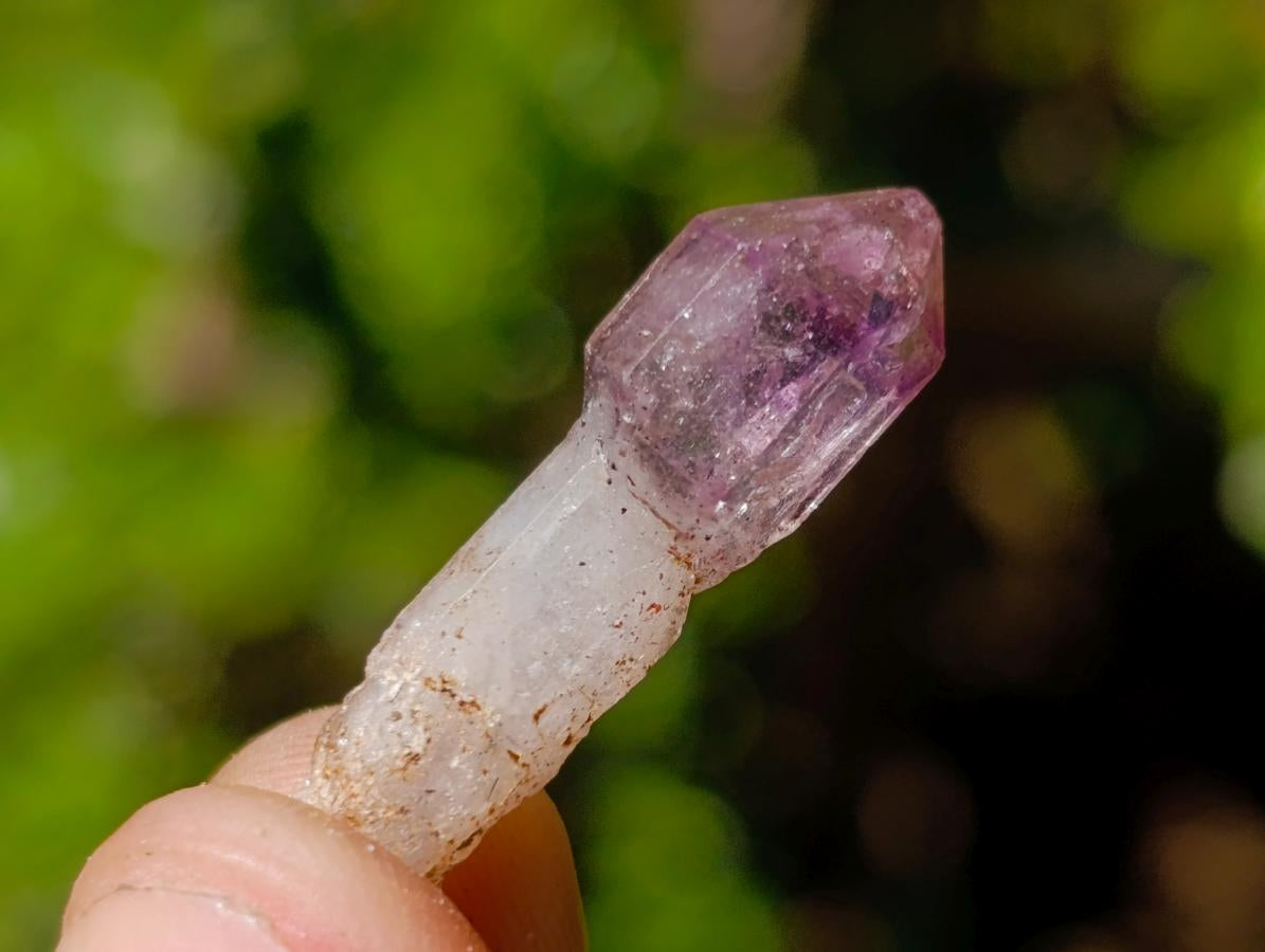 Natural Mini Smokey Window Amethyst Crystals x 0.3 Kg Lot From Chiredzi, Zimbabwe - Toprock Gemstones and Minerals 