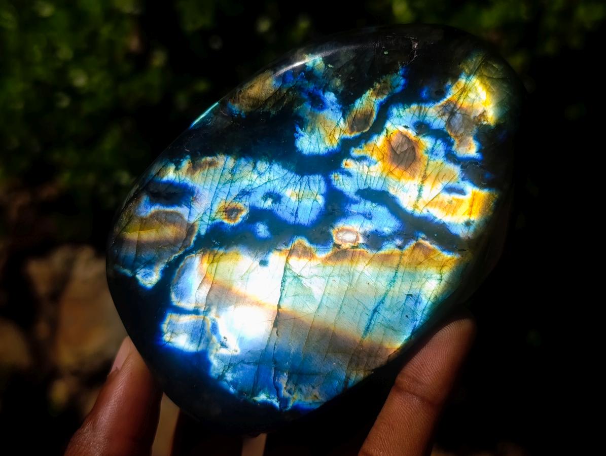 Polished Labradorite Standing Display Pieces x 2 From Madagascar - Toprock Gemstones and Minerals 