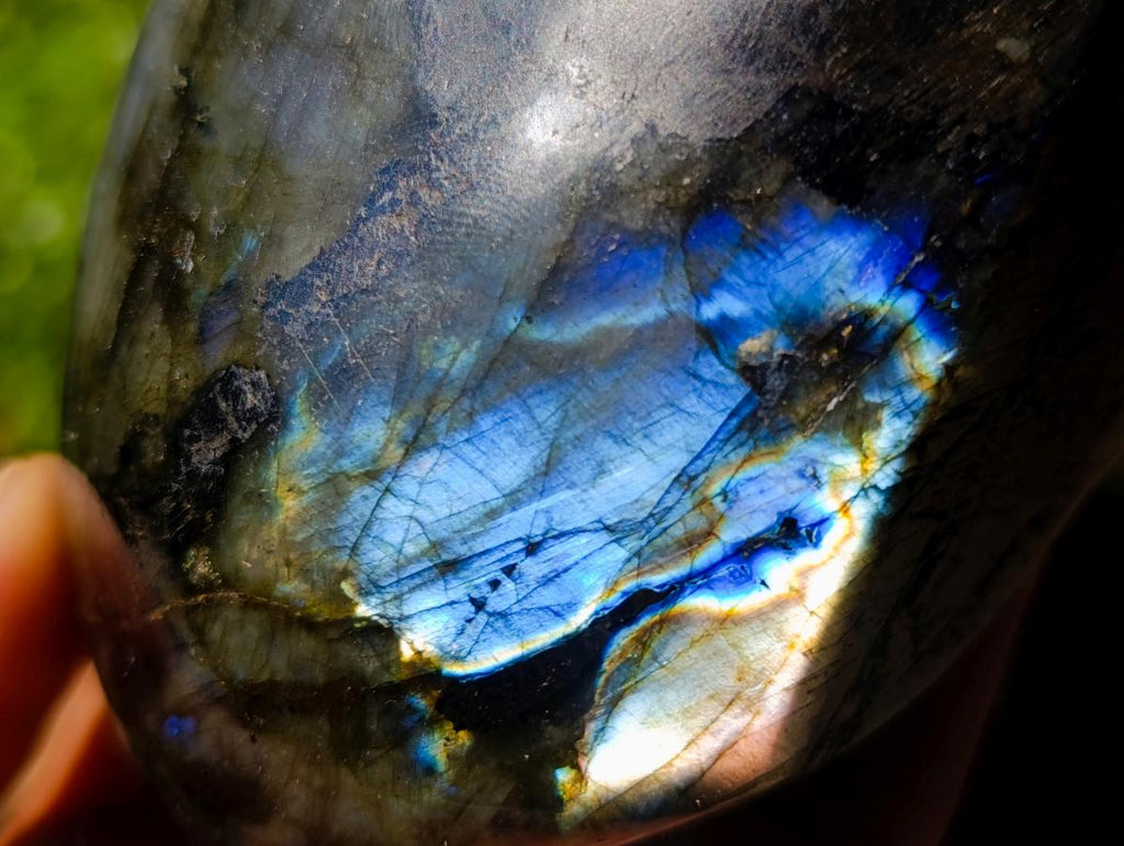 Polished Labradorite Standing Display Pieces x 2 From Madagascar - Toprock Gemstones and Minerals 