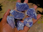 Polished One Side Silver Leaf Lepidolite Domed Nodules x 24 From Zimbabwe - Toprock Gemstones and Minerals 