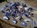 Polished One Side Silver Leaf Lepidolite Domed Nodules x 24 From Zimbabwe - Toprock Gemstones and Minerals 