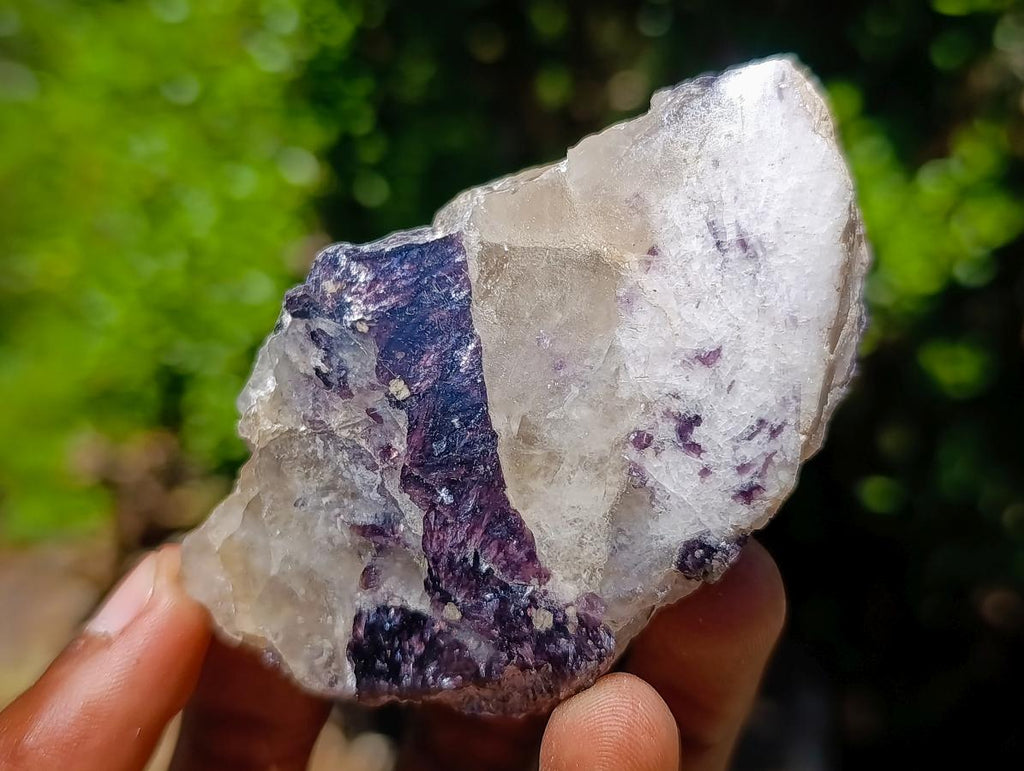 Polished One Side Silver Leaf Lepidolite Domed Nodules x 24 From Zimbabwe - Toprock Gemstones and Minerals 