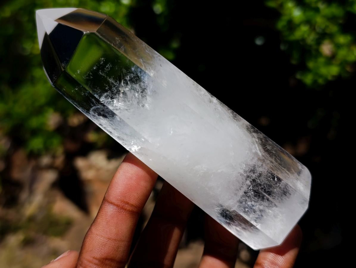 Polished Long Clear Quartz Crystals x 6 From Madagascar - Toprock Gemstones and Minerals 