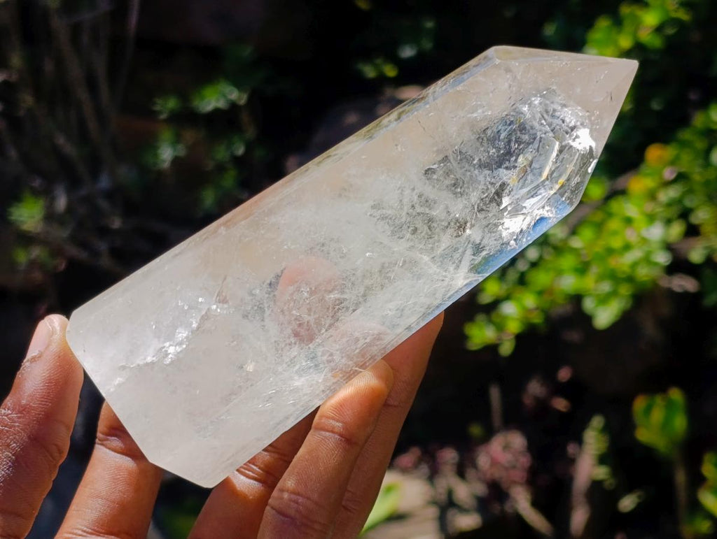 Polished Long Clear Quartz Crystals x 6 From Madagascar - Toprock Gemstones and Minerals 