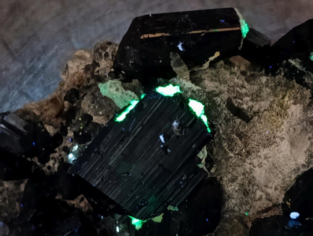 Natural Schorl Black Tourmaline x 2 From Erongo, Namibia - Toprock Gemstones and Minerals 