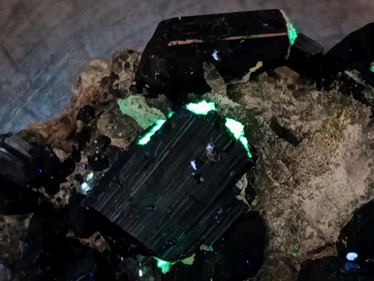 Natural Schorl Black Tourmaline x 2 From Erongo, Namibia - Toprock Gemstones and Minerals 