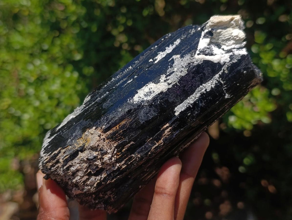 Natural Schorl Black Tourmaline x 2 From Erongo, Namibia - Toprock Gemstones and Minerals 
