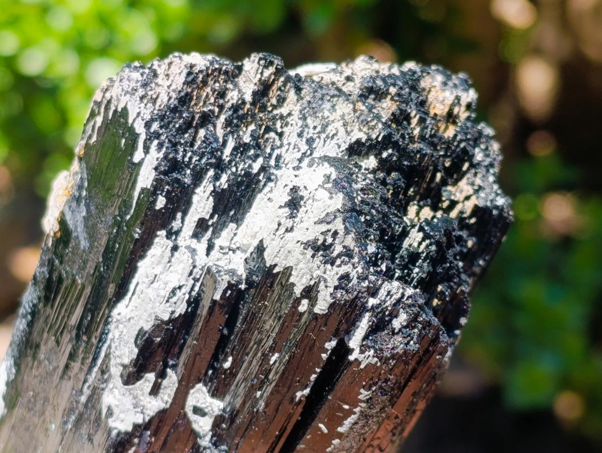 Natural Schorl Black Tourmaline x 2 From Erongo, Namibia - Toprock Gemstones and Minerals 