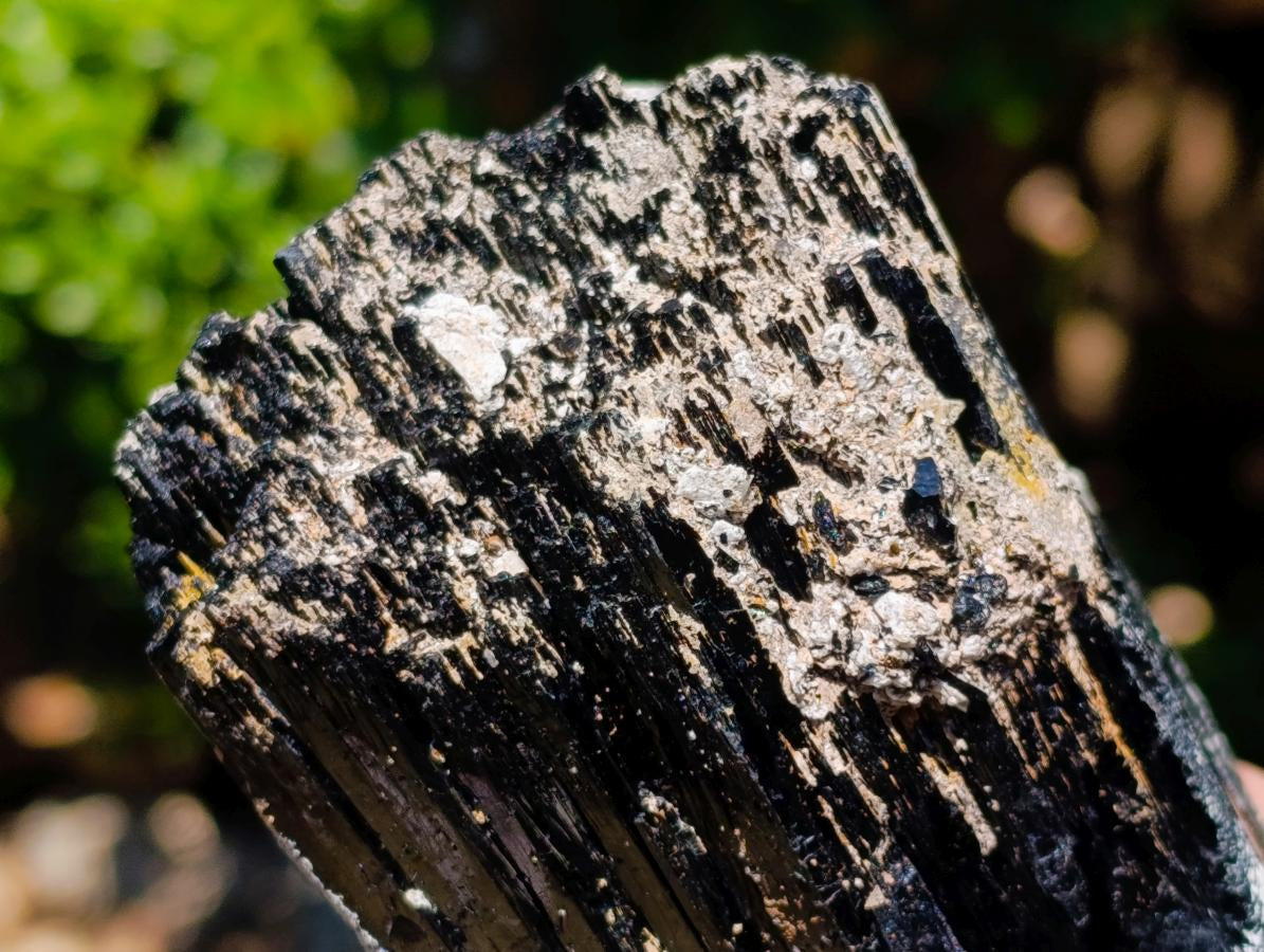 Natural Schorl Black Tourmaline x 2 From Erongo, Namibia - Toprock Gemstones and Minerals 