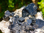 Natural Schorl Black Tourmaline x 2 From Erongo, Namibia - Toprock Gemstones and Minerals 