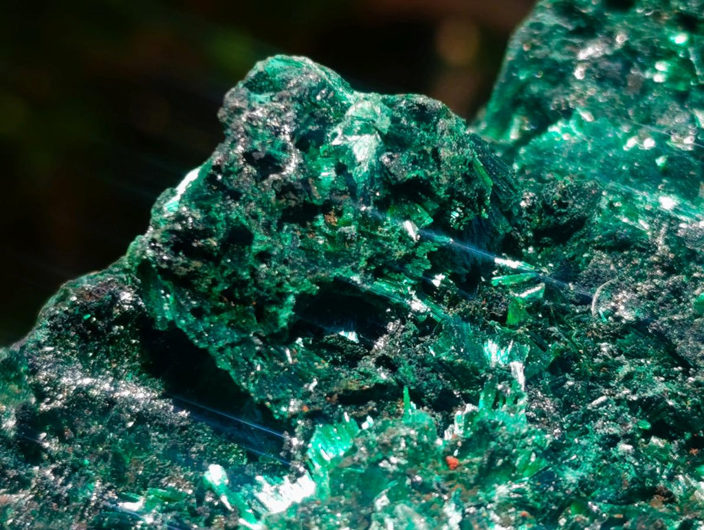 Natural Silky Malachite Specimens x 3 From Kasompe, Congo - Toprock Gemstones and Minerals 