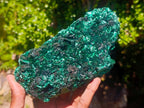 Natural Silky Malachite Specimens x 3 From Kasompe, Congo - Toprock Gemstones and Minerals 