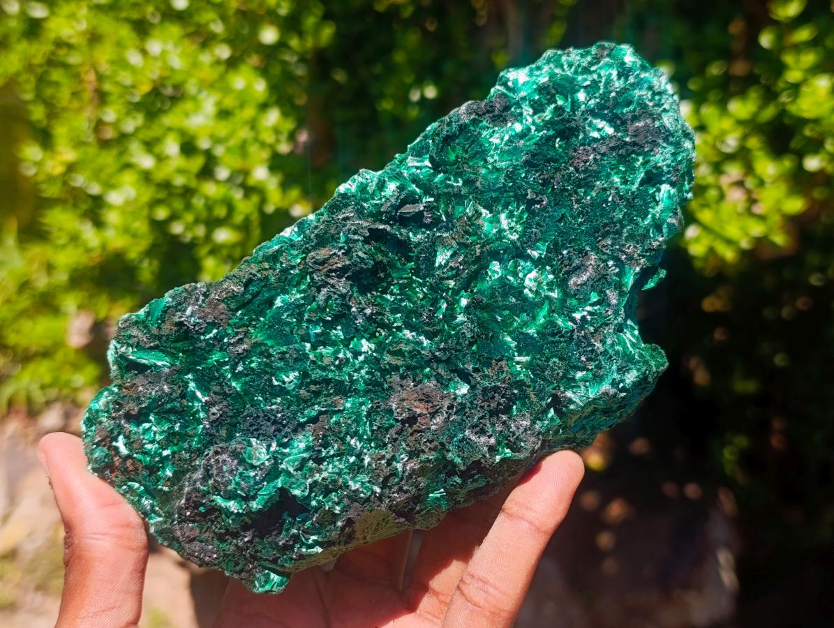 Natural Silky Malachite Specimens x 3 From Kasompe, Congo - Toprock Gemstones and Minerals 