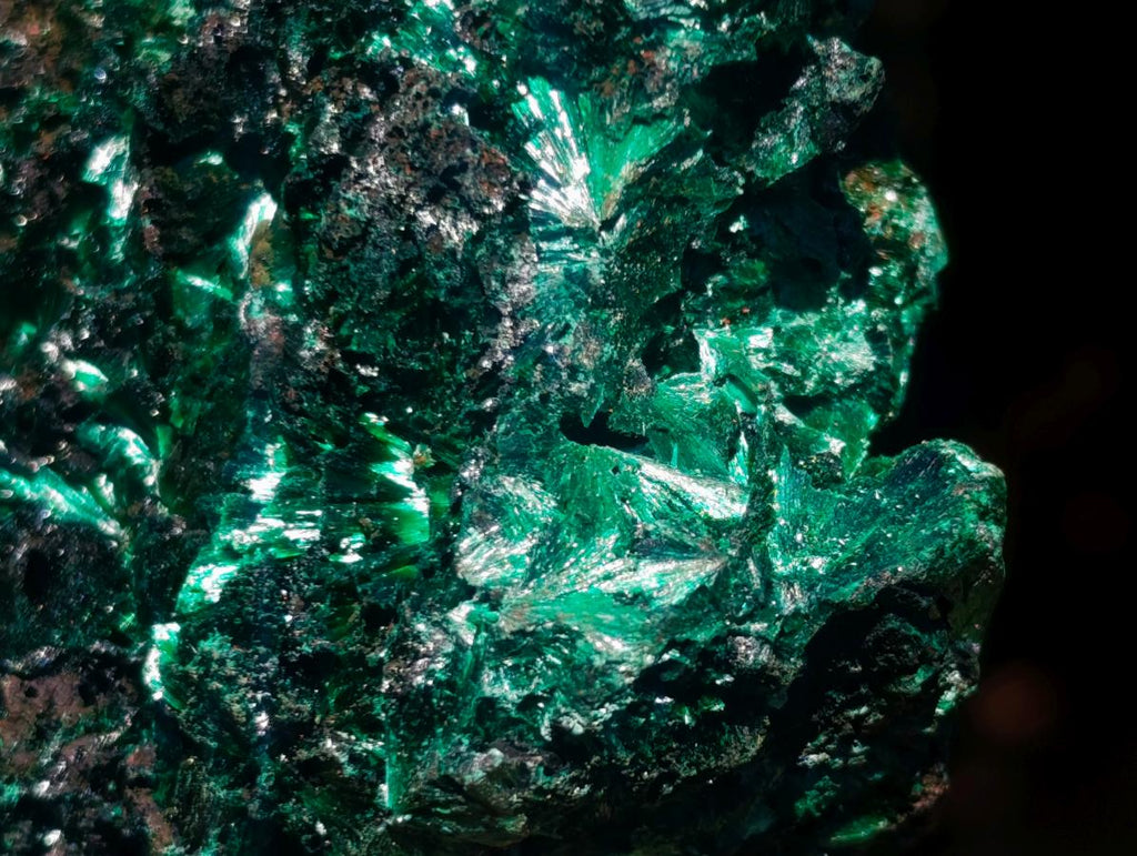 Natural Silky Malachite Specimens x 3 From Kasompe, Congo - Toprock Gemstones and Minerals 
