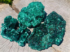 Natural Silky Malachite Specimens x 3 From Kasompe, Congo - Toprock Gemstones and Minerals 