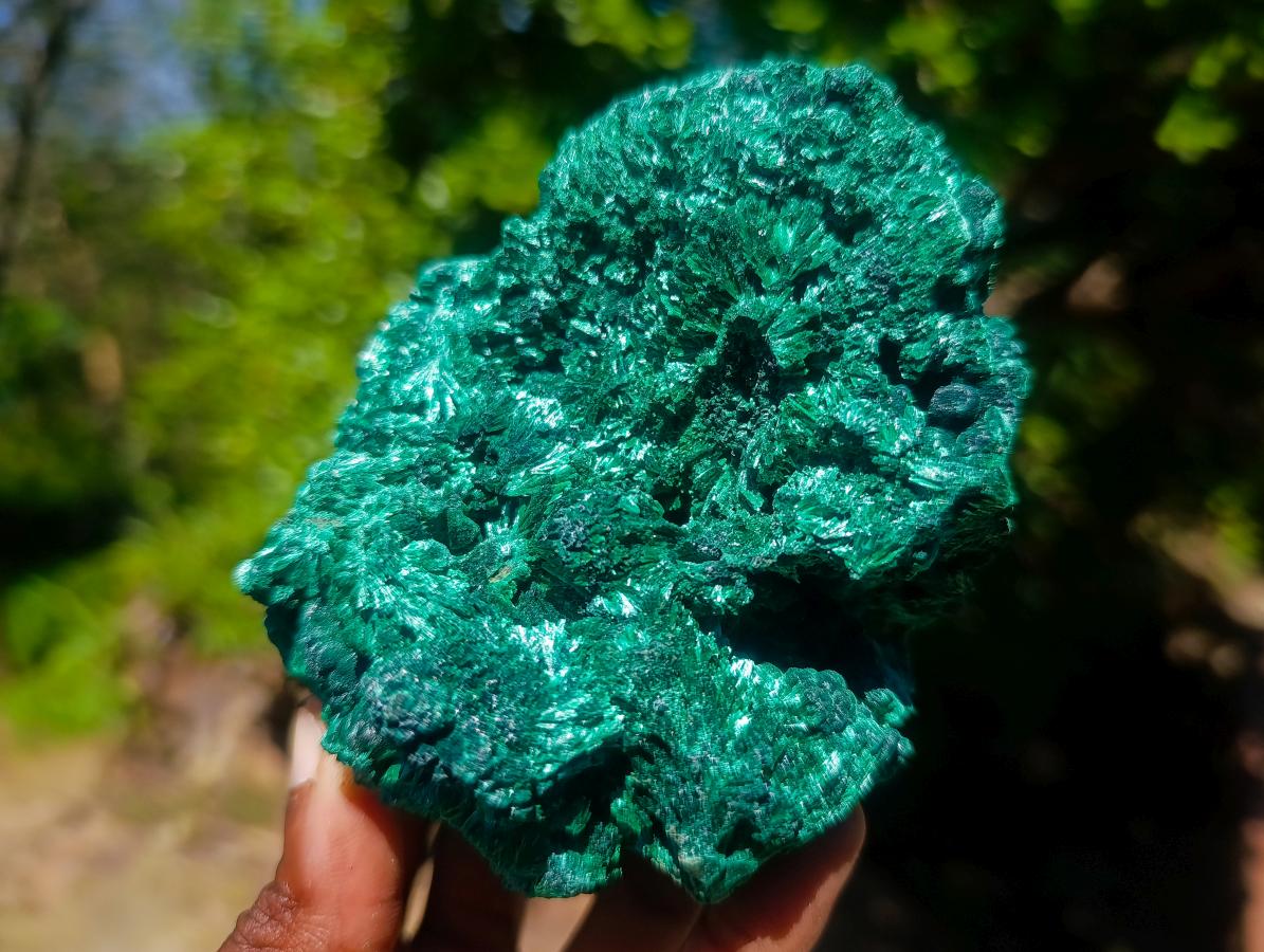 Natural Silky Malachite Specimens x 3 From Kasompe, Congo - Toprock Gemstones and Minerals 