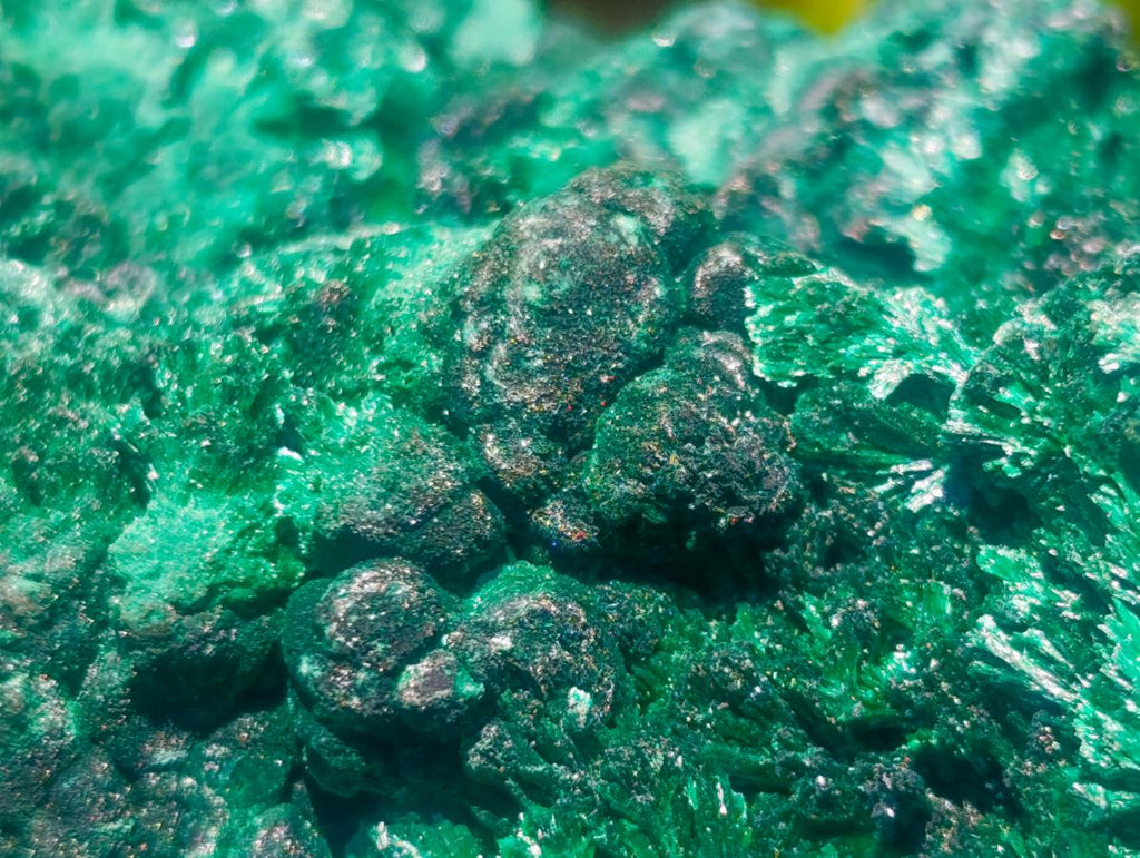 Natural Silky Malachite Specimens x 3 From Kasompe, Congo - Toprock Gemstones and Minerals 