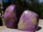 Polished Stichtite Standing Display Pieces x 3 From Barberton, South Africa - Toprock Gemstones and Minerals 