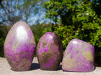 Polished Stichtite Standing Display Pieces x 3 From Barberton, South Africa - Toprock Gemstones and Minerals 