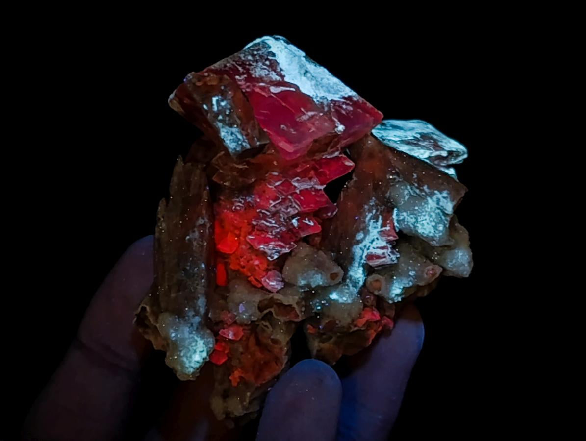 Natural Rhomboherdral and Spearhead Calcite Cluster Specimens x 12 From Albert's Mountain, Lesotho - Toprock Gemstones and Minerals 