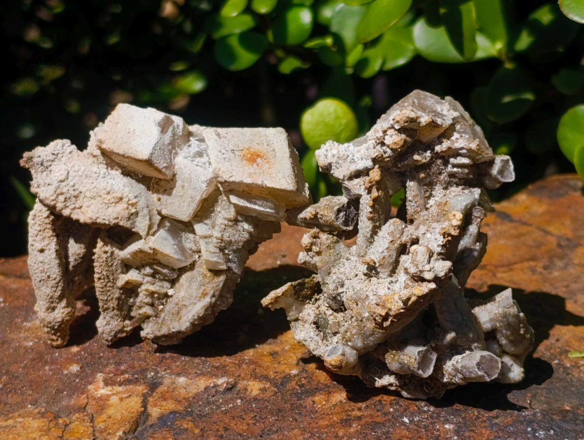 Natural Rhomboherdral and Spearhead Calcite Cluster Specimens x 12 From Albert's Mountain, Lesotho - Toprock Gemstones and Minerals 