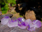 Polished Window Amethyst Crystals x 20 From Akansobe, Madagascar - Toprock Gemstones and Minerals 