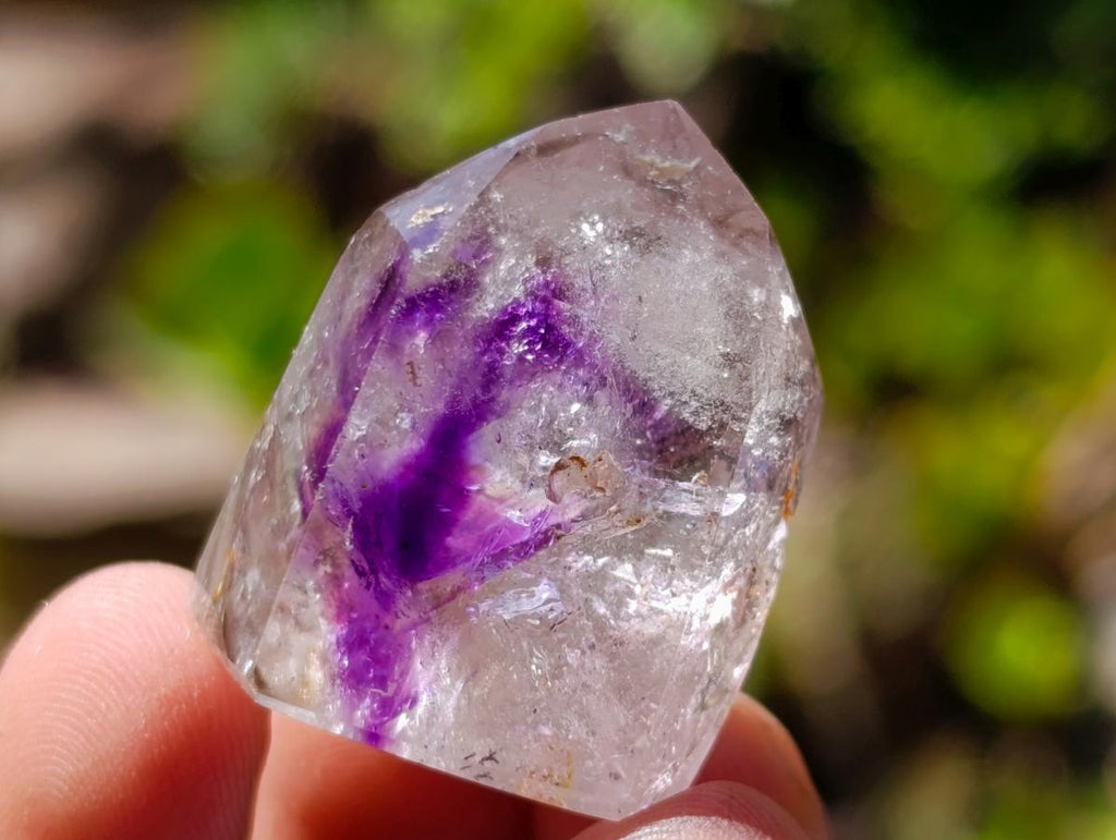 Polished Window Amethyst Crystals x 20 From Akansobe, Madagascar - Toprock Gemstones and Minerals 