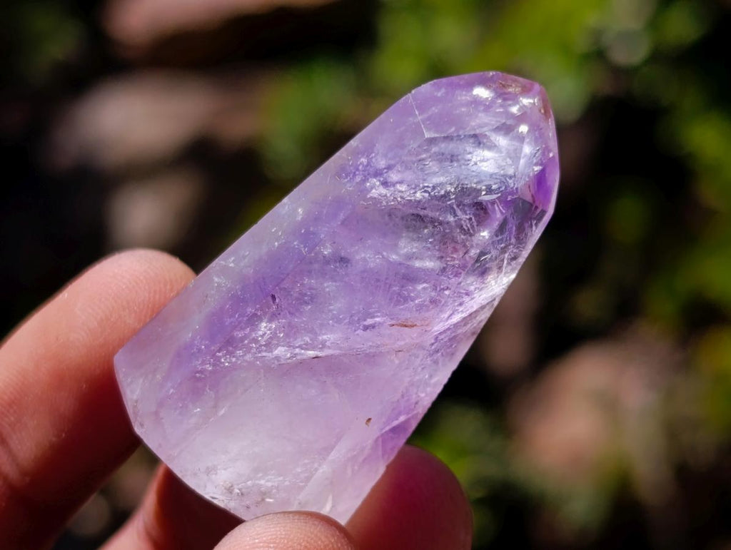 Polished Window Amethyst Crystals x 20 From Akansobe, Madagascar - Toprock Gemstones and Minerals 