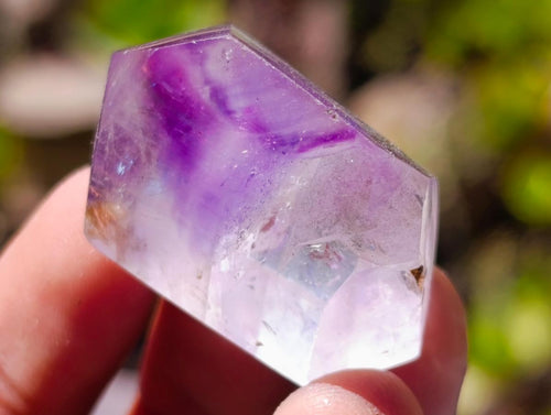 Polished Window Amethyst Crystals x 20 From Akansobe, Madagascar - Toprock Gemstones and Minerals 
