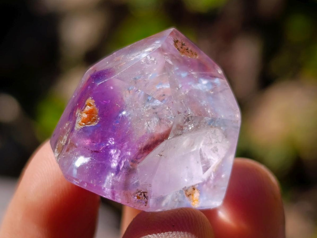 Polished Window Amethyst Crystals x 20 From Akansobe, Madagascar - Toprock Gemstones and Minerals 