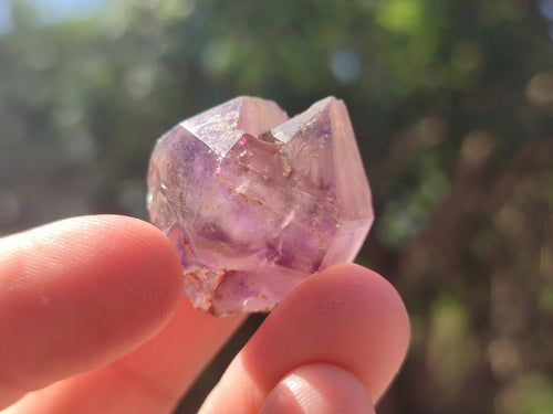 Natural Smokey Skeletal Window Amethyst Crystals x 35 From Madagascar - Toprock Gemstones and Minerals 