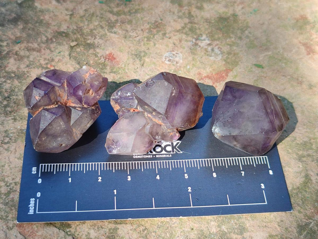Natural Smokey Skeletal Window Amethyst Crystals x 35 From Madagascar - Toprock Gemstones and Minerals 