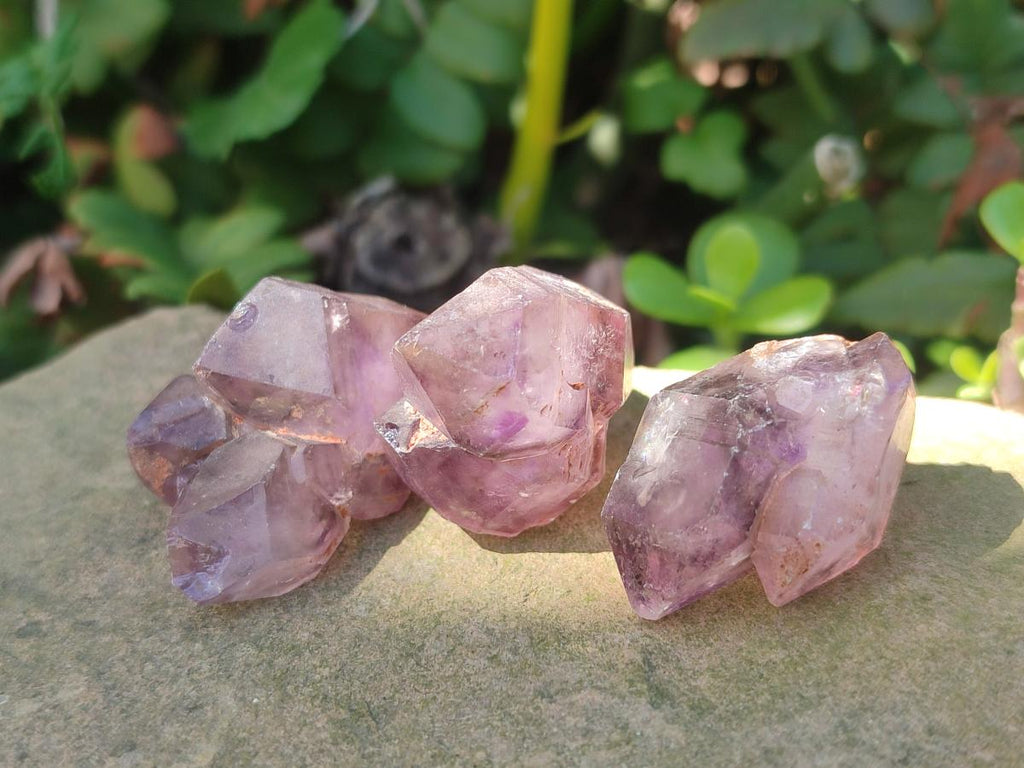 Natural Smokey Skeletal Window Amethyst Crystals x 35 From Madagascar - Toprock Gemstones and Minerals 