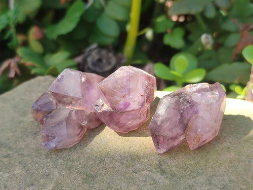 Natural Smokey Skeletal Window Amethyst Crystals x 35 From Madagascar - Toprock Gemstones and Minerals 
