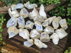 Natural Blue Lace Agate Geode Specimens x 24 From Nsanje, Malawi - Toprock Gemstones and Minerals 