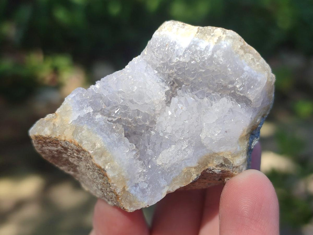 Natural Blue Lace Agate Geode Specimens x 24 From Nsanje, Malawi - Toprock Gemstones and Minerals 