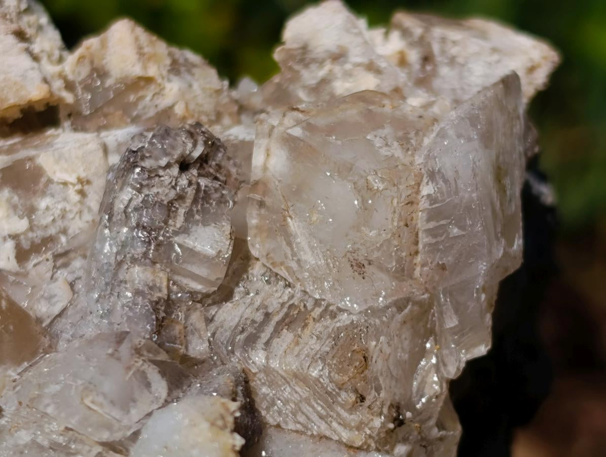 Natural Stacked Rhombohedral Calcite Specimens x 2 From Albert's Mountain, Lesotho - Toprock Gemstones and Minerals 