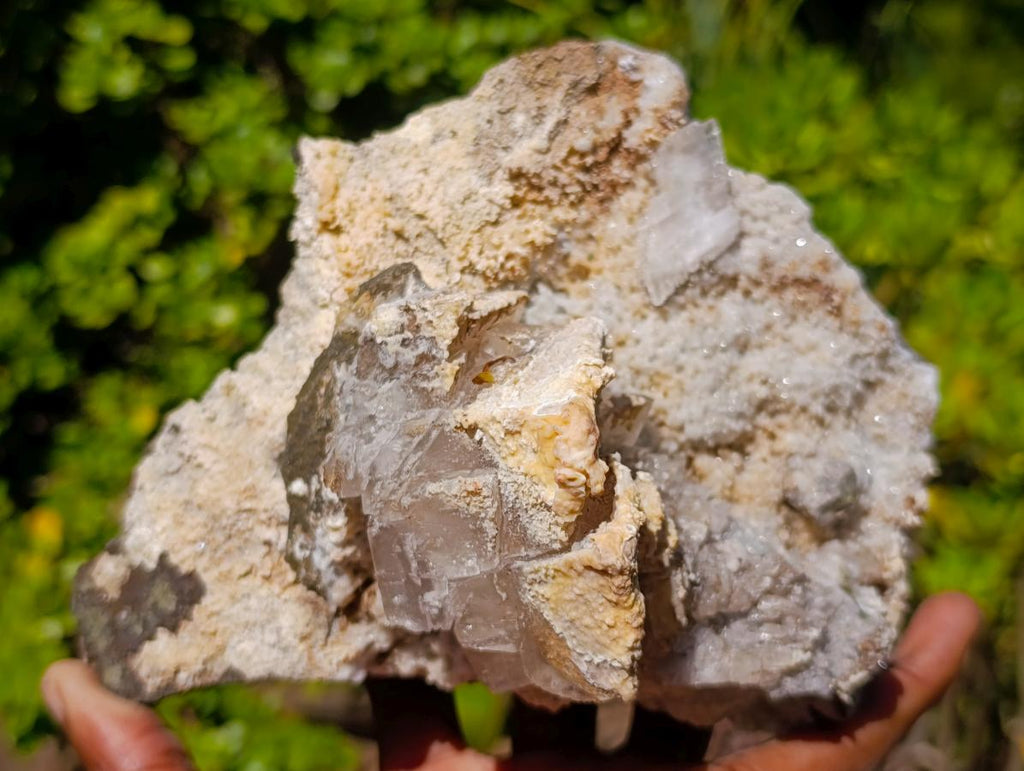 Natural Stacked Rhombohedral Calcite Specimens x 2 From Albert's Mountain, Lesotho - Toprock Gemstones and Minerals 