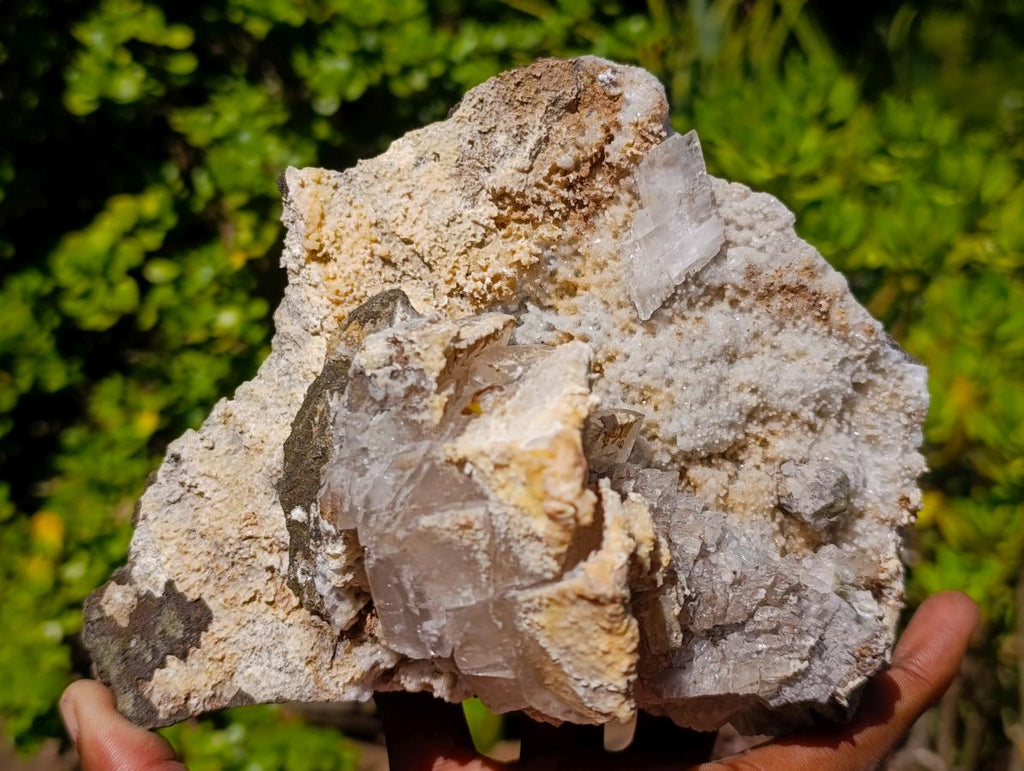 Natural Stacked Rhombohedral Calcite Specimens x 2 From Albert's Mountain, Lesotho - Toprock Gemstones and Minerals 