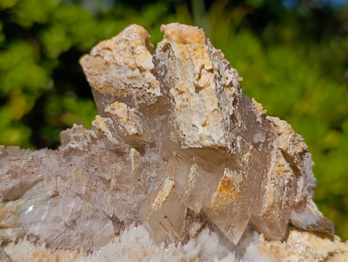 Natural Stacked Rhombohedral Calcite Specimens x 2 From Albert's Mountain, Lesotho - Toprock Gemstones and Minerals 