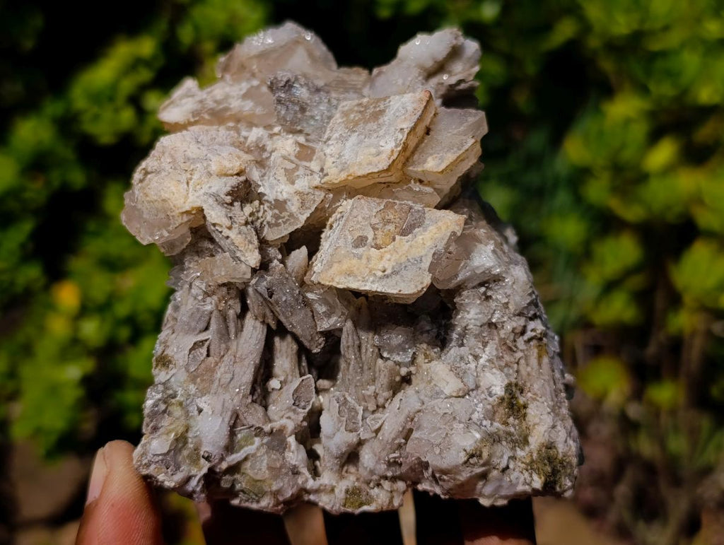 Natural Stacked Rhombohedral Calcite Specimens x 2 From Albert's Mountain, Lesotho - Toprock Gemstones and Minerals 