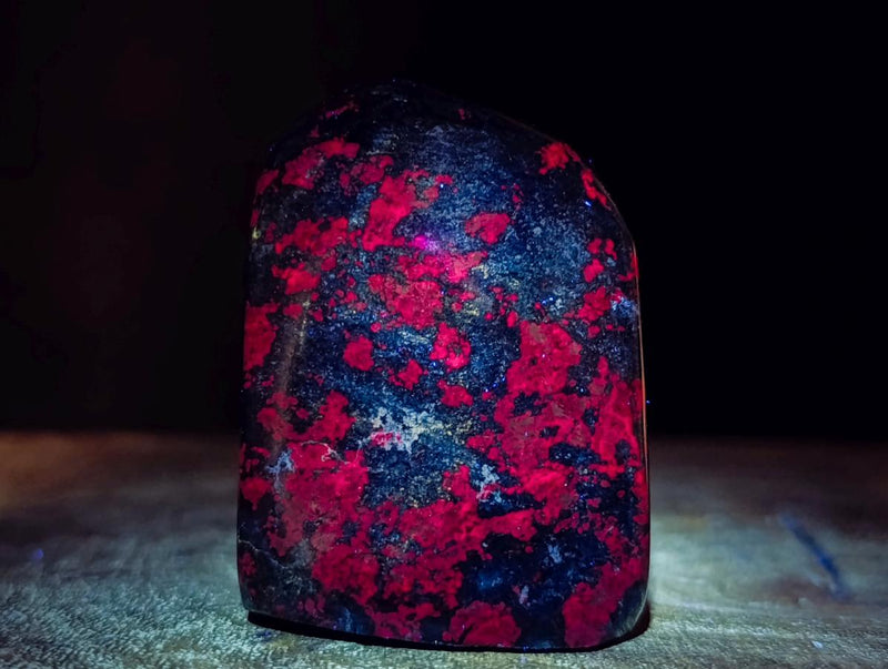 Polished Ruby Corundum In Chrome Verdite Standing Display Pieces x 6 From Mutoko, Zimbabwe - Toprock Gemstones and Minerals 