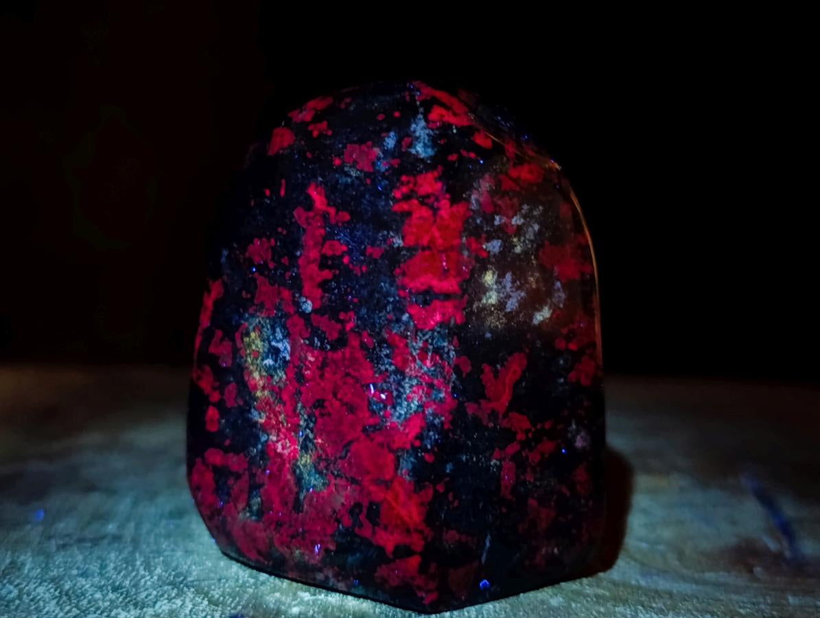 Polished Ruby Corundum In Chrome Verdite Standing Display Pieces x 6 From Mutoko, Zimbabwe - Toprock Gemstones and Minerals 