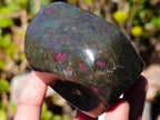Polished Ruby Corundum In Chrome Verdite Standing Display Pieces x 6 From Mutoko, Zimbabwe - Toprock Gemstones and Minerals 