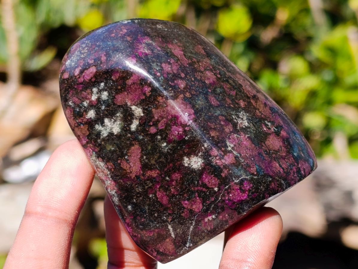 Polished Ruby Corundum In Chrome Verdite Standing Display Pieces x 6 From Mutoko, Zimbabwe - Toprock Gemstones and Minerals 