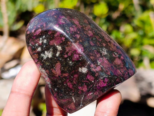 Polished Ruby Corundum In Chrome Verdite Standing Display Pieces x 6 From Mutoko, Zimbabwe - Toprock Gemstones and Minerals 