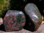 Polished Ruby Corundum In Chrome Verdite Standing Display Pieces x 6 From Mutoko, Zimbabwe - Toprock Gemstones and Minerals 