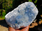 Natural Large Blue Celestite Specimen x 1 From Sakoany, Madagascar - Toprock Gemstones and Minerals 