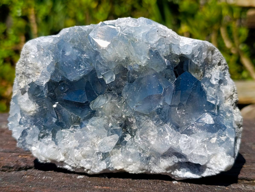 Natural Large Blue Celestite Specimen x 1 From Sakoany, Madagascar - Toprock Gemstones and Minerals 