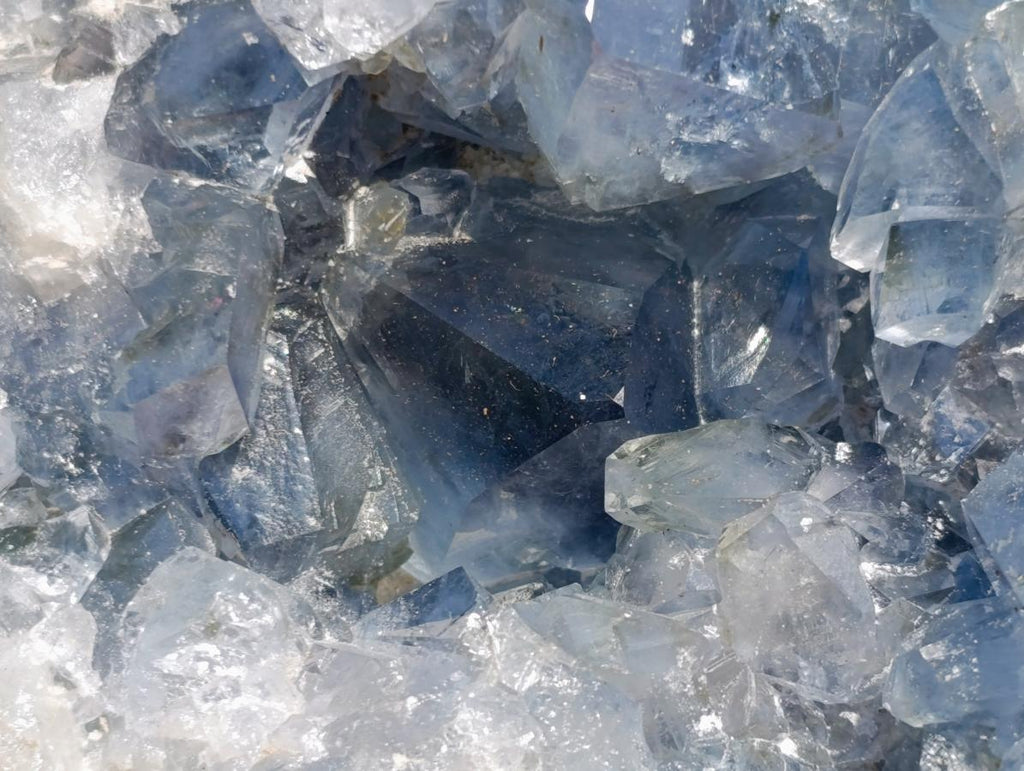 Natural Large Blue Celestite Specimen x 1 From Sakoany, Madagascar - Toprock Gemstones and Minerals 